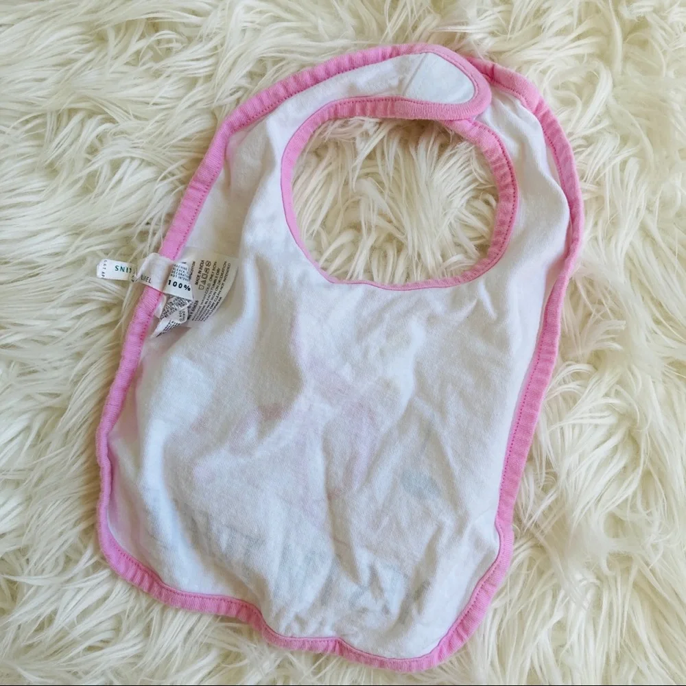 Funny Baby Music Bib Treble Clef Yes I’m Treble Pink